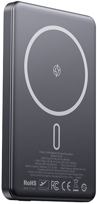 Mcdodo ultratenká magnetická powerbanka 5000 mAh 1C, bezdrôtová