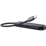 Mcdodo USB-C, HUB USB2.0, USB3.0, SD/micro SD, čierna