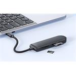 Mcdodo USB-C, HUB USB2.0, USB3.0, SD/micro SD, čierna