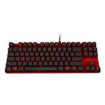 Mechanická klávesnica OZONE STRIKE BATTLE, 5 profilov, US verzia, USB, čierna, podsvietenie, aluminium