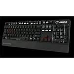 Mechanická klávesnice OZONE STRIKE PRO, 5 profilov, US verzia, USB, čierna,podsvietenie,USB hub,audio vstup,blue cherry