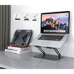 Media-Tech MT2661 LAPTOP STAND, nastaviteľný ergonomický stojan pre 10-17 palcové notebooky a tablety