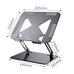 Media-Tech MT2661 LAPTOP STAND, nastaviteľný ergonomický stojan pre 10-17 palcové notebooky a tablety