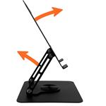 Media-Tech MT2662 LAPTOP STAND ROTO, otočný a nastaviteľný ergonomický stojan pre 10-17 palcové notebooky a tablety