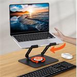 Media-Tech MT2662 LAPTOP STAND ROTO, otočný a nastaviteľný ergonomický stojan pre 10-17 palcové notebooky a tabletyE