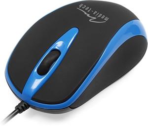 Media-Tech PLANO, optická myš, modro-čierna