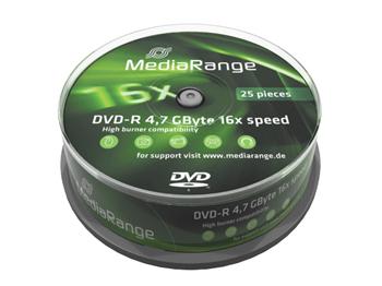 MEDIARANGE DVD-R 4,7GB 16x Cake 25