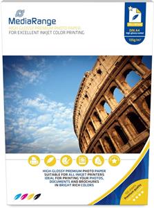 MediaRange fotopapier A4, 100 listov, 135g, lesklý, atrament