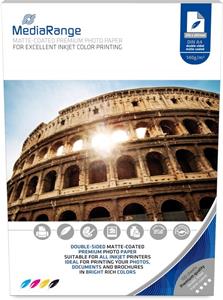 MediaRange fotopapier A4, 100 listov, 140g, obojstranne matný, atrament