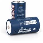 MediaRange nabíjacie USB-C Li-Ion batérie, typ D, 1.5V, 5400 mAh, 2ks