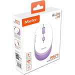 Meetion R571, bezdrôtová myš, 1600DPI, bielo-fialová