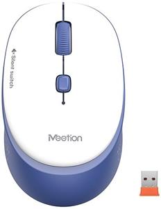 Meetion R571, bezdrôtová myš, 1600DPI, bielo-modrá
