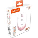 Meetion R571, bezdrôtová myš, 1600DPI, bielo-ružová