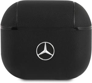 Mercedes Kožené puzdro pre AirPods 3, čierny