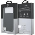 Mercedes Leather Large Lauer Leaves MagSafe kryt pre iPhone 17 Pro Max, čierny