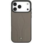 Mercedes Leather The Move MagSafe kryt pre iPhone 17 Pro Max, hnedý