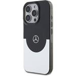 Mercedes PC/TPU Double Layer MagSafe kryt pre iPhone 16 Pro, čierno-strieborný