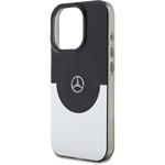 Mercedes PC/TPU Double Layer MagSafe kryt pre iPhone 16 Pro, čierno-strieborný