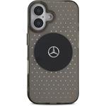 Mercedes PC/TPU Star Pattern MagSafe kryt pre iPhone 16, čierny