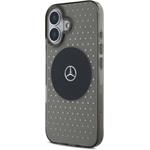 Mercedes PC/TPU Star Pattern MagSafe kryt pre iPhone 16, čierny