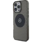 Mercedes PC/TPU Star Pattern MagSafe kryt pre iPhone 16 Pro, čierny