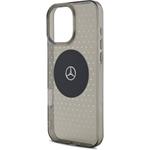 Mercedes PC/TPU Star Pattern MagSafe kryt pre iPhone 16 Pro, čierny