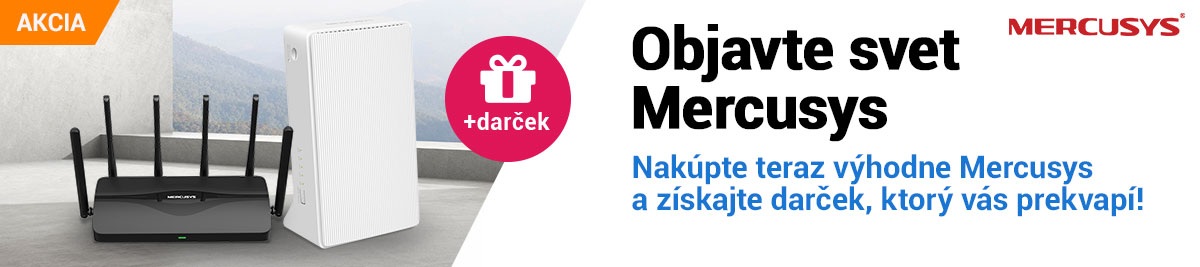 Mercusys produkty s darčekom