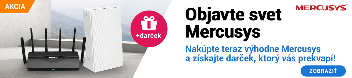 Mercusys produkty s darčekom