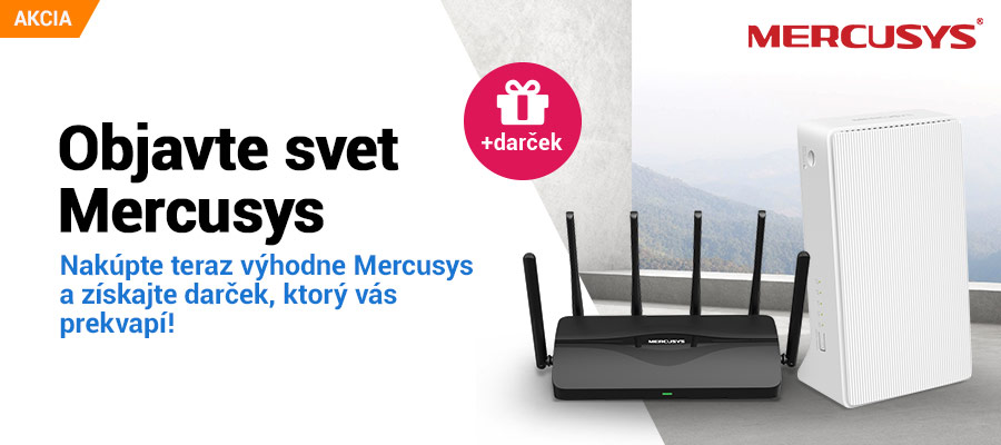 Mercusys produkty s darčekom