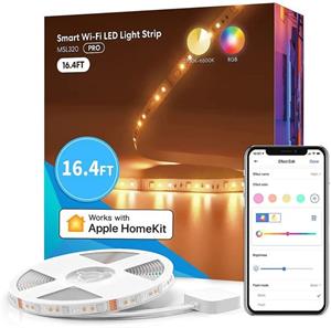 Meross MSL320PHK EU, Smart Wi-Fi LED pás RGBWW, 5m