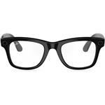 Meta Ray-Ban Wayfarer, AI okuliare, Shiny Black, Clear (Large)
