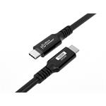 MicroConnect kábel USB-C 3.2 Gen 2 100W, 20Gbps, 4K60Hz, 4,0m, čierny