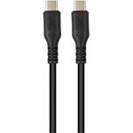 MicroConnect kábel USB-C 60W, 3,0m, čierny