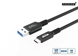 MicroConnect kábel USB na USB-C 60W, 5,0m, čierny