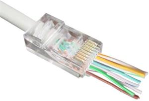 MicroConnect konektor RJ45 cat. 5e UTP, pass-through, 100ks