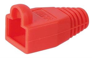 MicroConnect plastová krytka pre konektory RJ45, červená