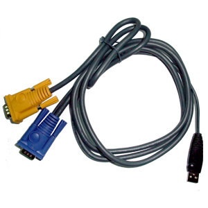 Micronet 3-in-1 USB KVM Cable C200L-1 , 1,8m