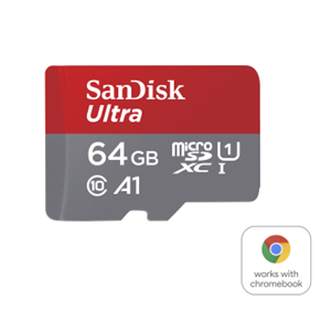 MicroSDXC Ultra 64GB, Class 10, 140MB/s, +SD-Adapter, for Chromebooks