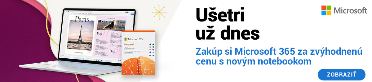 Microsoft 365 za zvýhodnenú cenu s novým noteboom