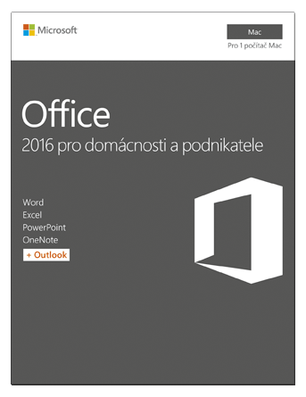 Microsoft Office 2016 Mac pre podnikateľov English , medialess