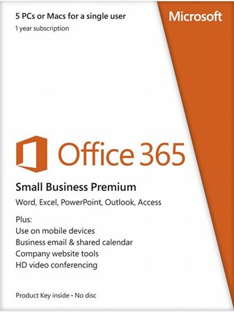 Microsoft Office 365 Small Business Premium Slovak 1 Year Subscription