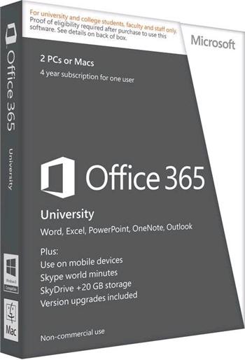 Microsoft Office 365 University, predplatné 4 roky - Online