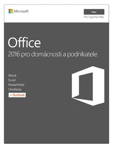 Microsoft Office Mac Home and Business 2016 English Medialess