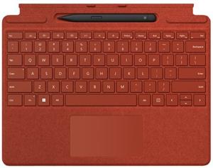 Microsoft Surface Pro Signature Keyboard + Slim Pen 2 Bundle (Poppy Red), ENG