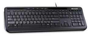 Microsoft Wired 600, klávesnica, USB, CZ, čierna, (rozbalené)