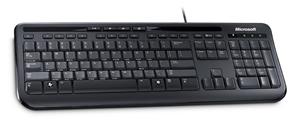 Microsoft Wired 600, klávesnica, USB, CZ, čierna