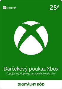 Microsoft Xbox, darčekový poukaz v hodnote 25 eur