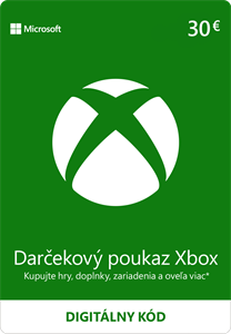 Microsoft Xbox, darčekový poukaz v hodnote 30 eur