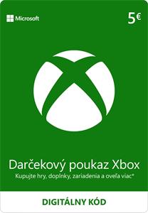 Microsoft Xbox, darčekový poukaz v hodnote 5 eur