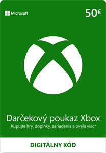 Microsoft Xbox, darčekový poukaz v hodnote 50 eur